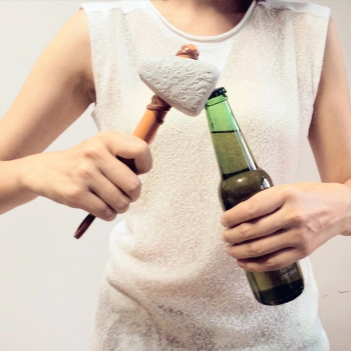 Main Caveman Stone age Bottle Opener image