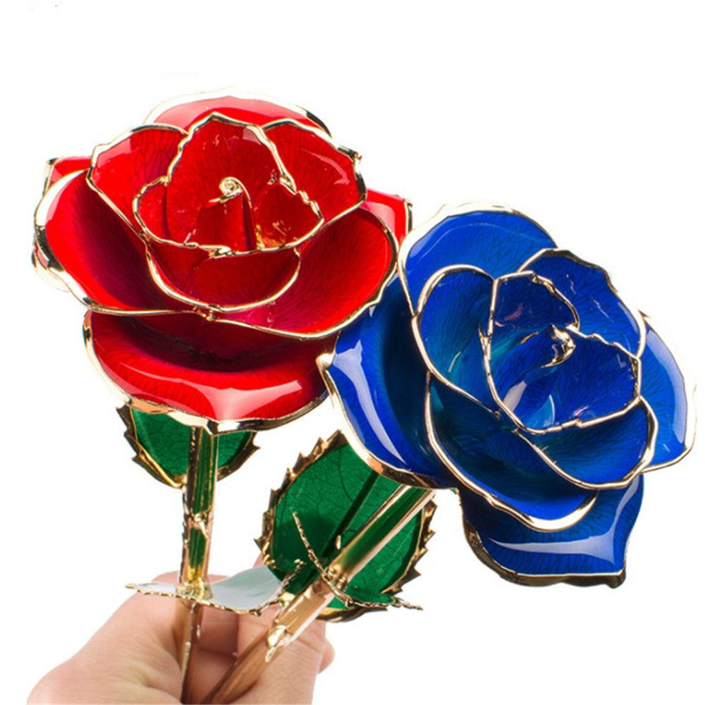 Main 24K Gold-plated Rose Flower With A Gift Box Valentine's Day Gift image
