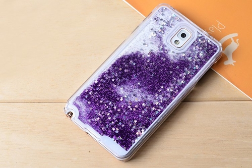 Main Purple Liquid Glitter Case For Samsung image
