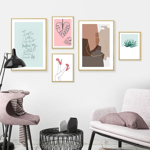 Main Abstract Art Prints Minimalist Line Nordic Wall image