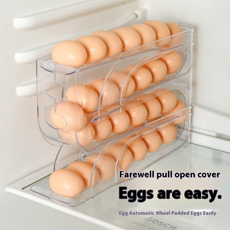 Main Household automatic rolling egg storage box image