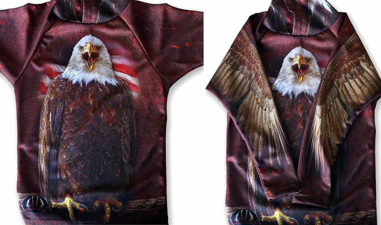 Main BALD EAGLE USA Hoodie Sport Shirt by MOUTHMAN® image