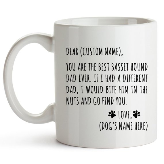 Main Basset Hound Gifts for Basset Hound Dad Basset image