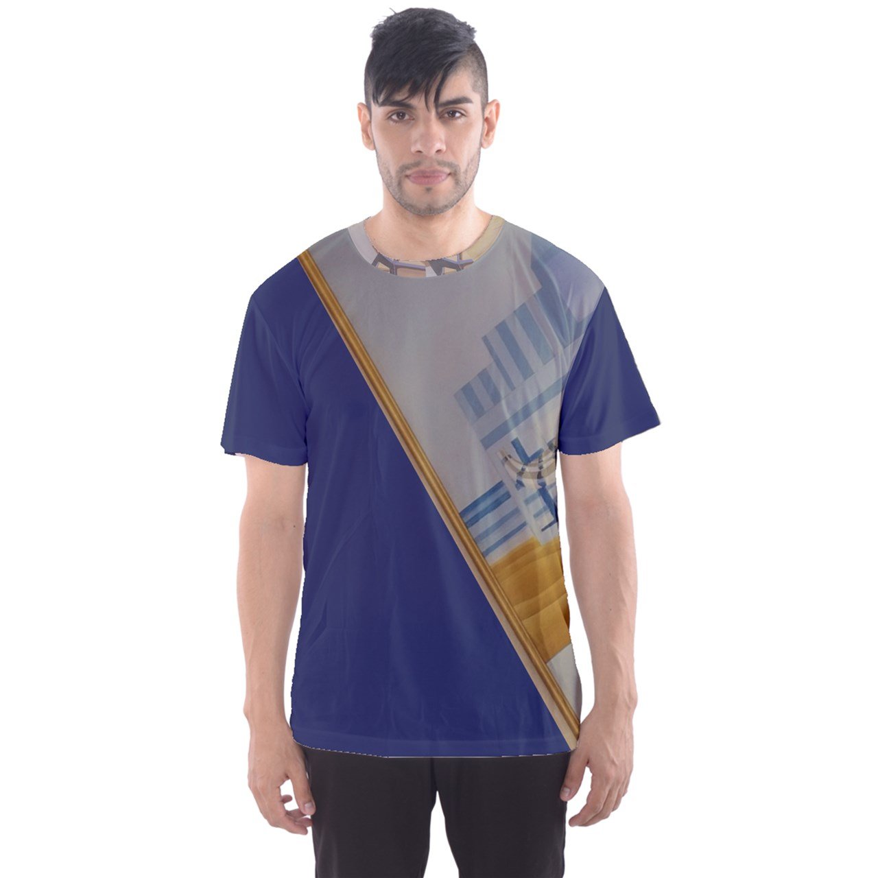 Main Blue Men's Sport Mesh Tee image