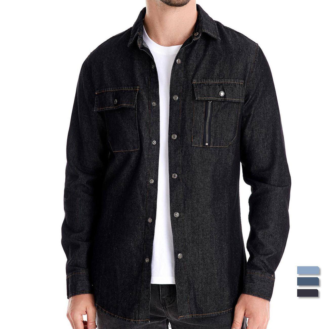 Main Casual Long Sleeve Washed DressShirt image