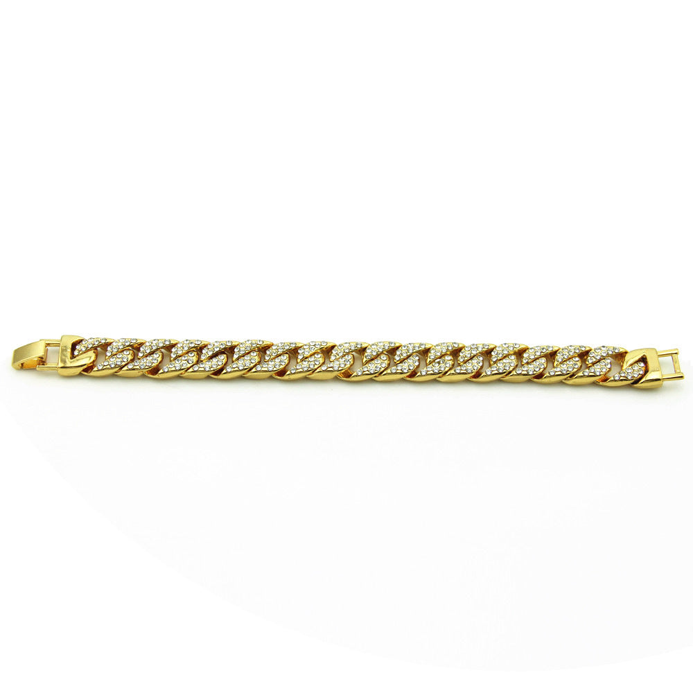 Main Cuban Chain Hip Hop Men Diamond Bracelet image