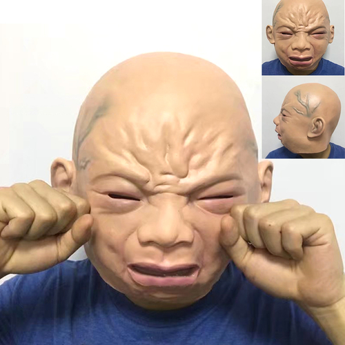 Main Latex Cry Baby Mask Halloween Mask image