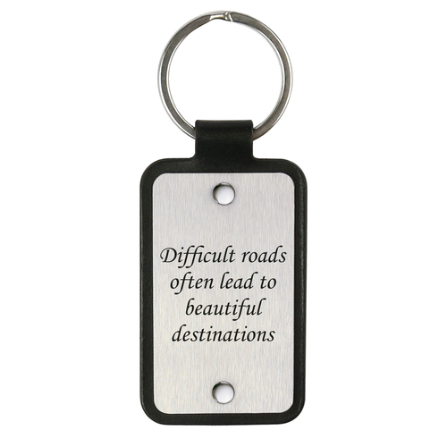 Main Keychain – Difficult roads often lead to beautiful destinations image