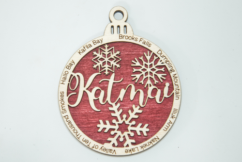 Main Katmai National Park Christmas Ornament image