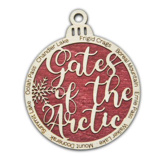 Main Gates of the Arctic National Park Christmas Ornament image