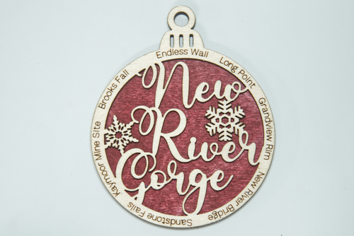 Main New River Gorge National Park Christmas Ornament image