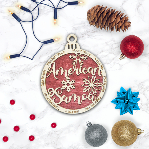 Main American Samoa National Park Christmas Ornament image