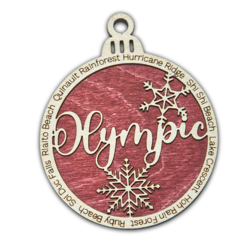 Main Olympic National Park Christmas Ornament image