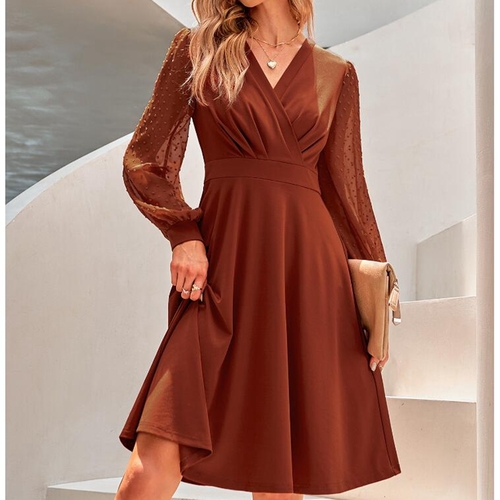 Main Womens' Maxi Dresses Short Sleeve Boho Casual Flowy Dress image