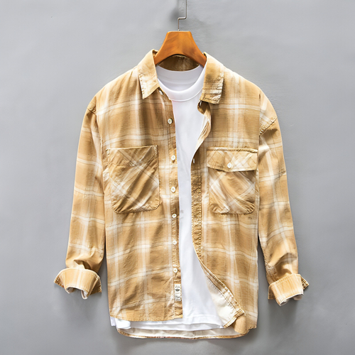 Main PlaidCraft™ – Pure Cotton Check Shirt for Men image