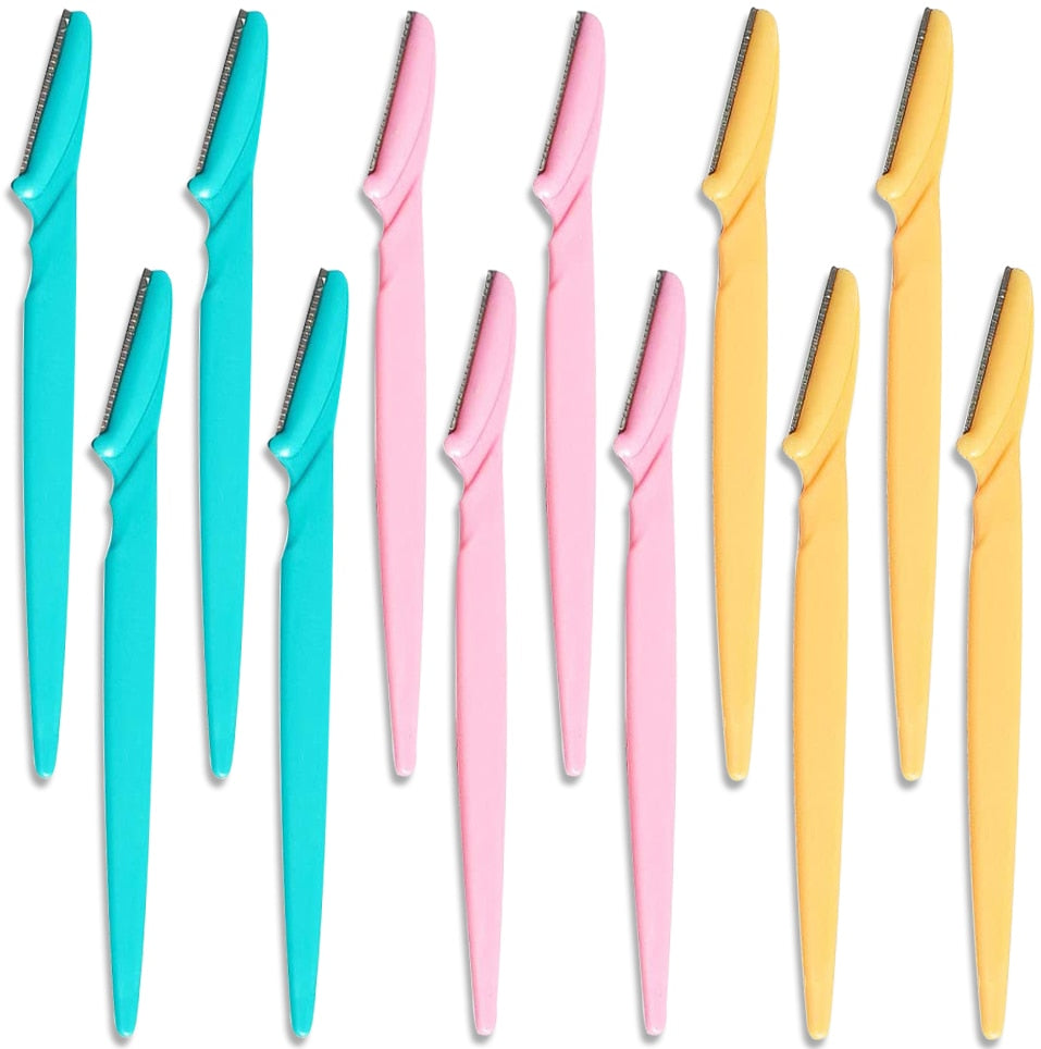 Main 100Pcs Eyebrow Trimmer Blade Shaping Knife Eye Brow Epilation Face image