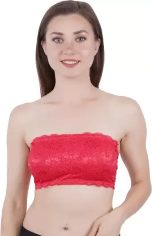 Main Women Tube Lightly Padded Bra (Red) image