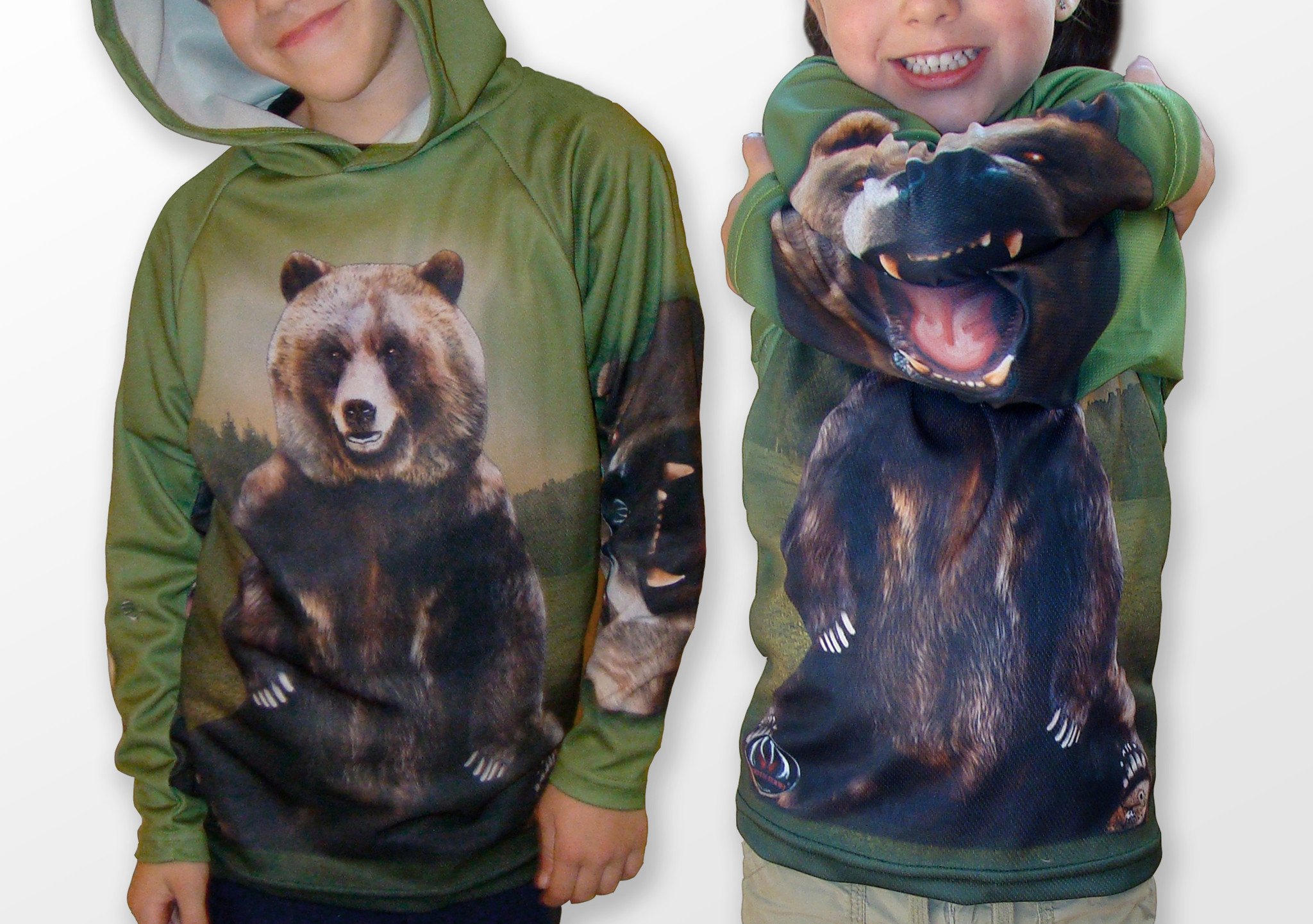 Main GRIZZLY BEAR Hoodie Chomp Shirt by MOUTHMAN® image