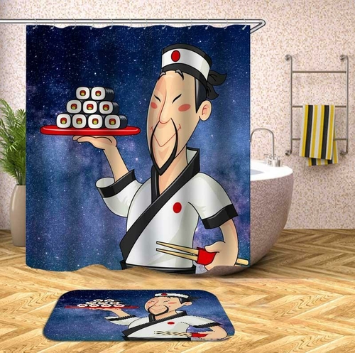 Main The Sushi Guy Shower Curtain image