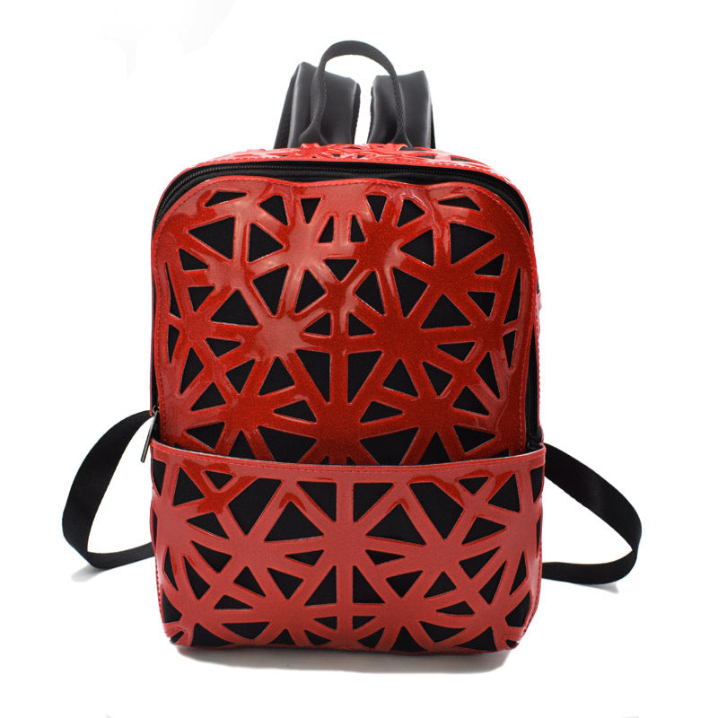 Main Korean Style Ladies Hollow Geometric Pattern Backpack image