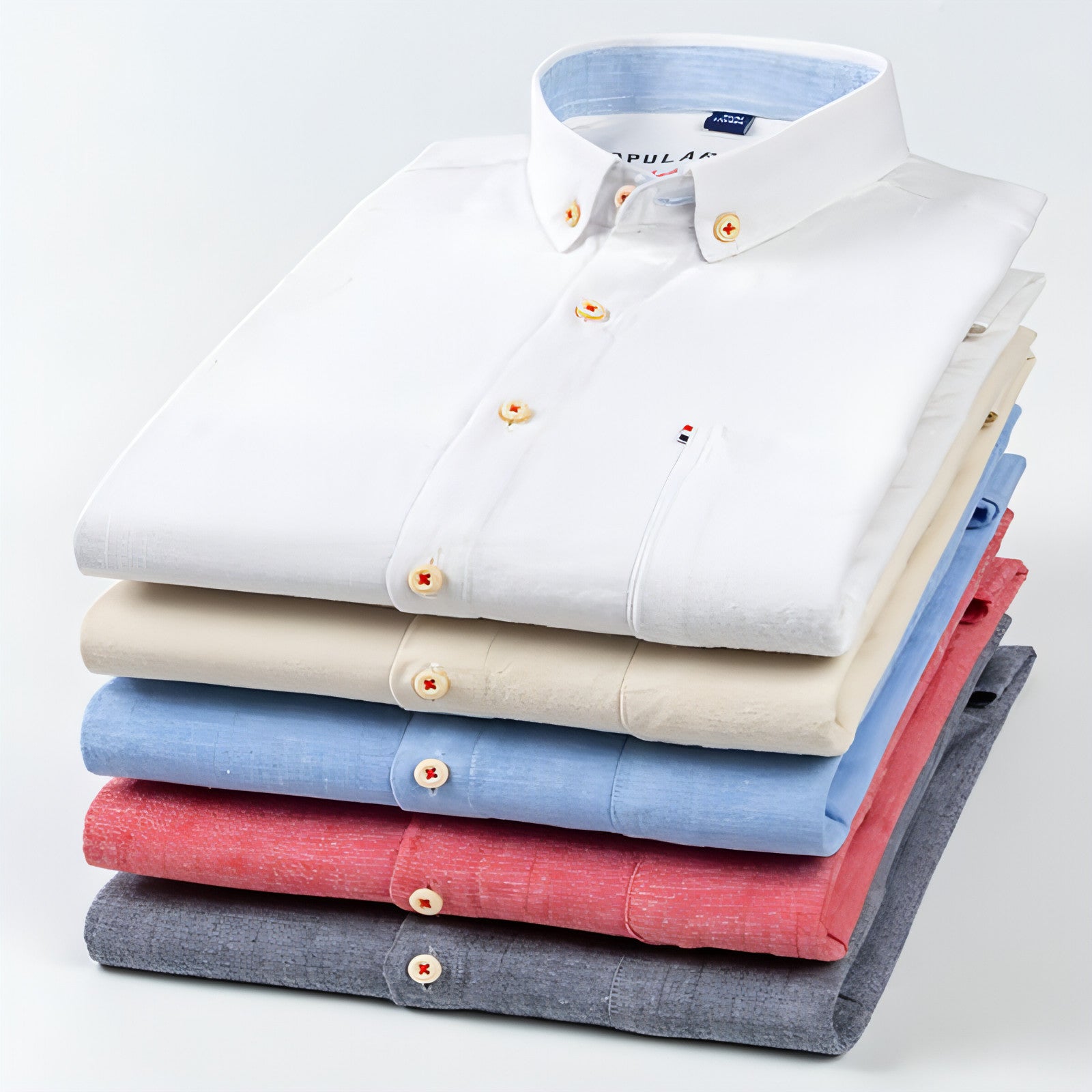 Main Long Sleeve Cotton Linen Slim Fit Fashion Casual Linen DressShirt Men image