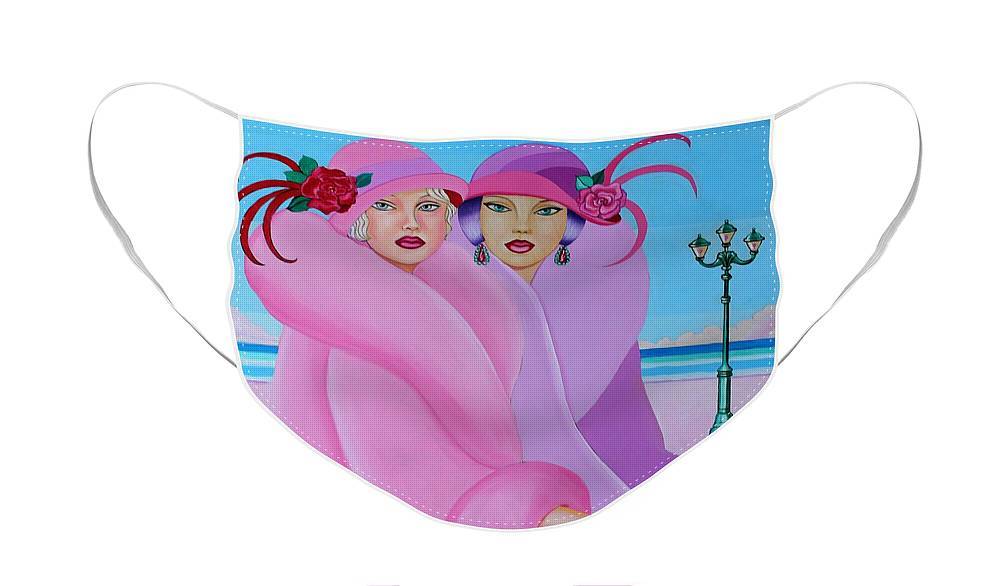 Main Palm Beach Pink Ladies Face Mask image