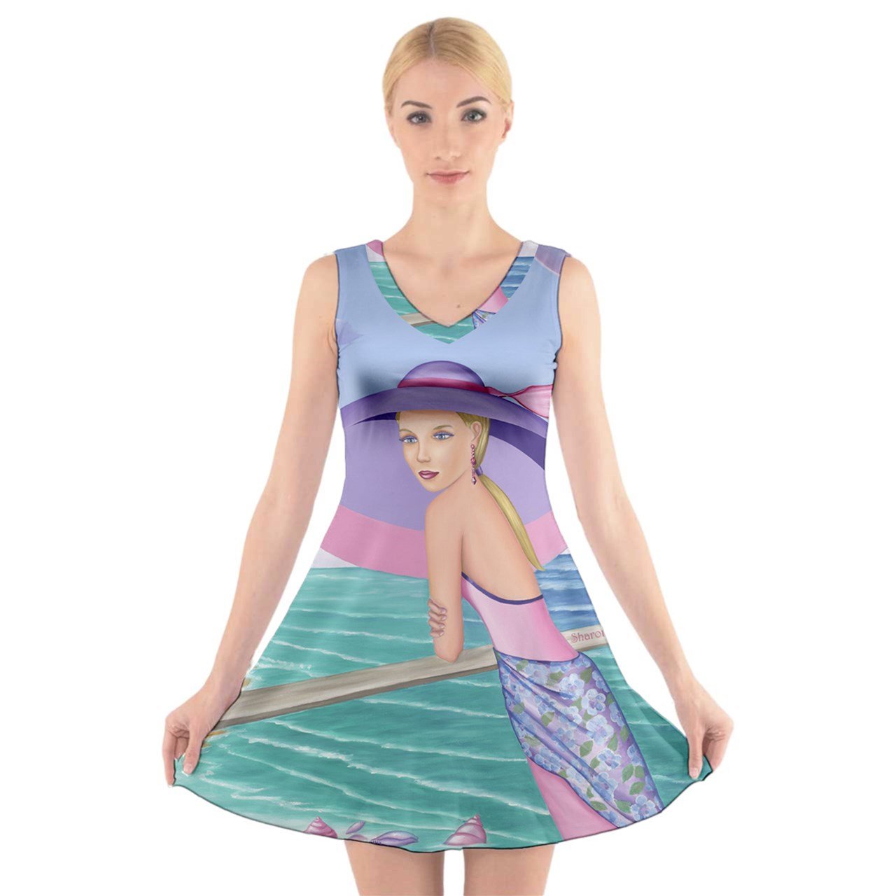 Main Palm Beach Purple Fine Art Sharon Tatem Fashion Apparel and Products image