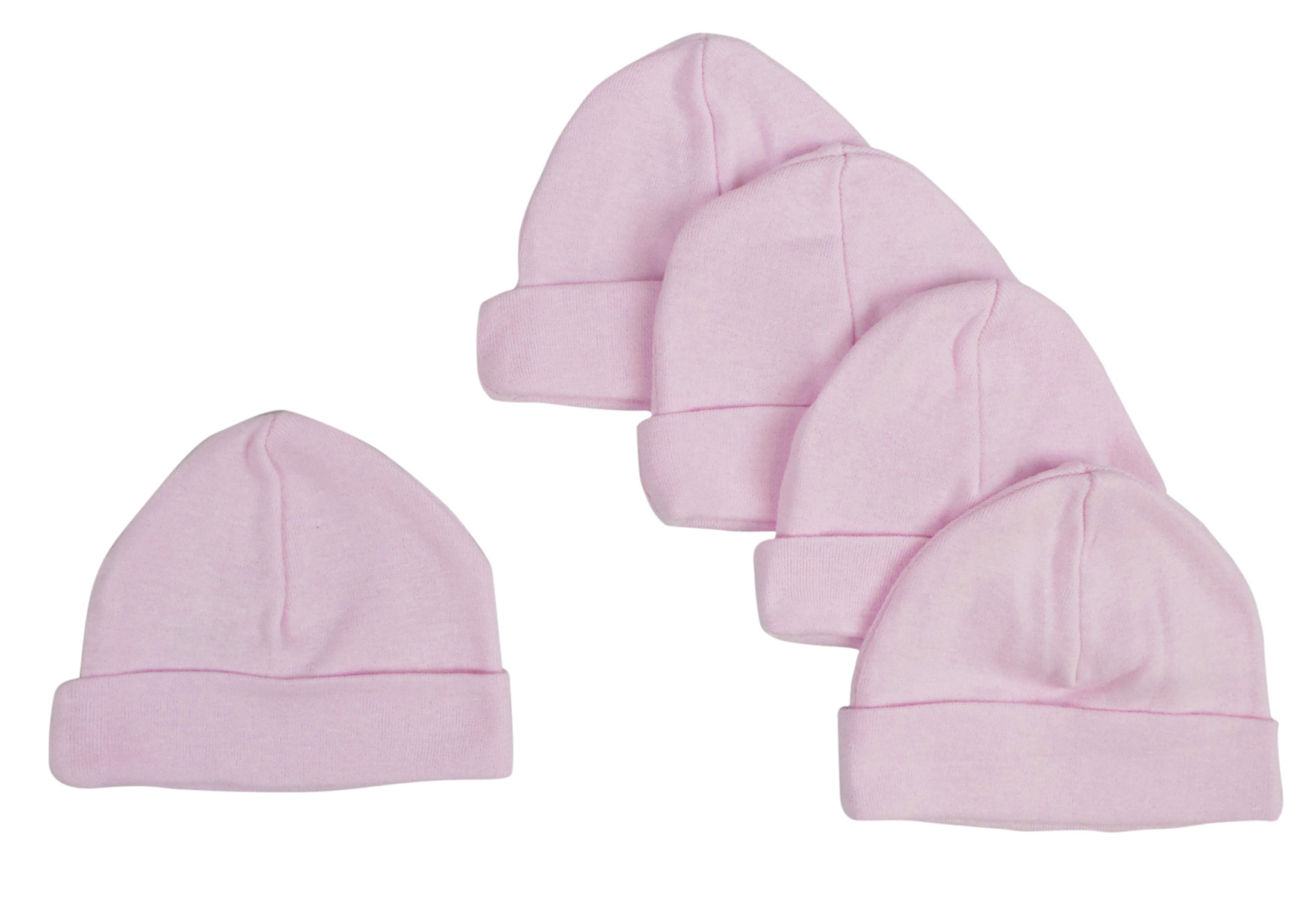 Main Pink Baby Cap (Pack of 5) image