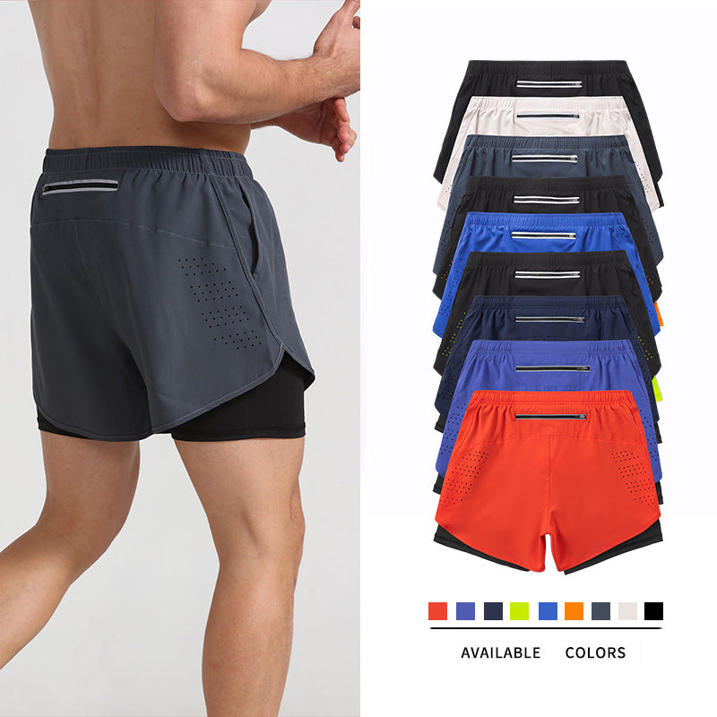 Main Quick Dry Breathable Zipper Pockets Men Shorts image