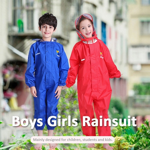 Main Reflective Kids Raincoat Hooded Rainwear image