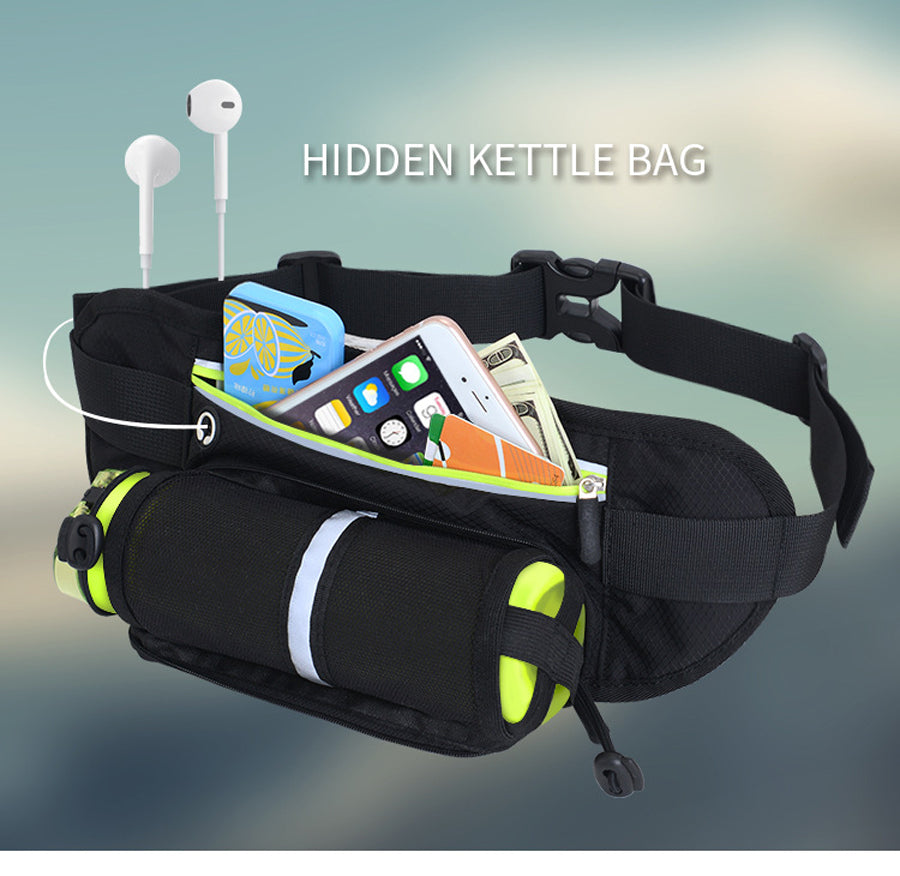 Main Running Waist Belt Bag Marathon With Water Bottle image