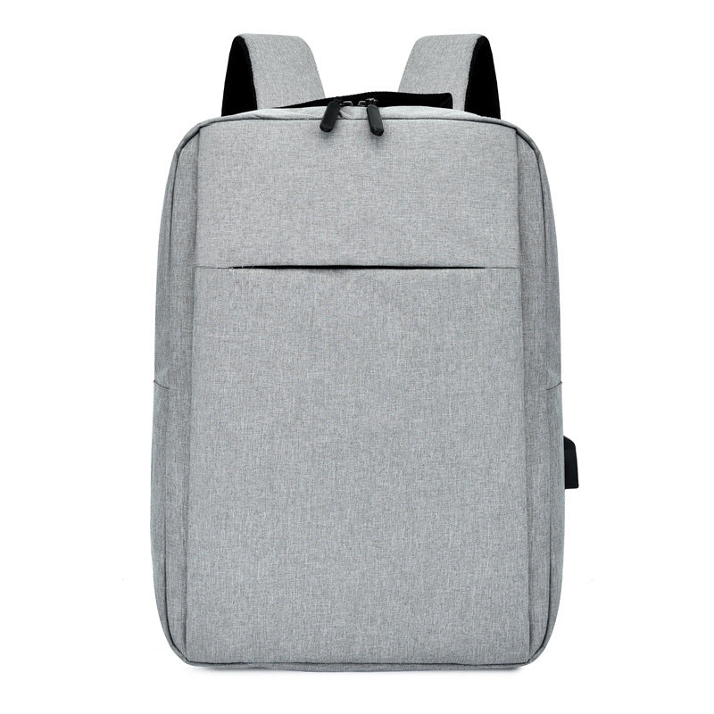 Main Simple Casual Backpack With USB Charging Port image