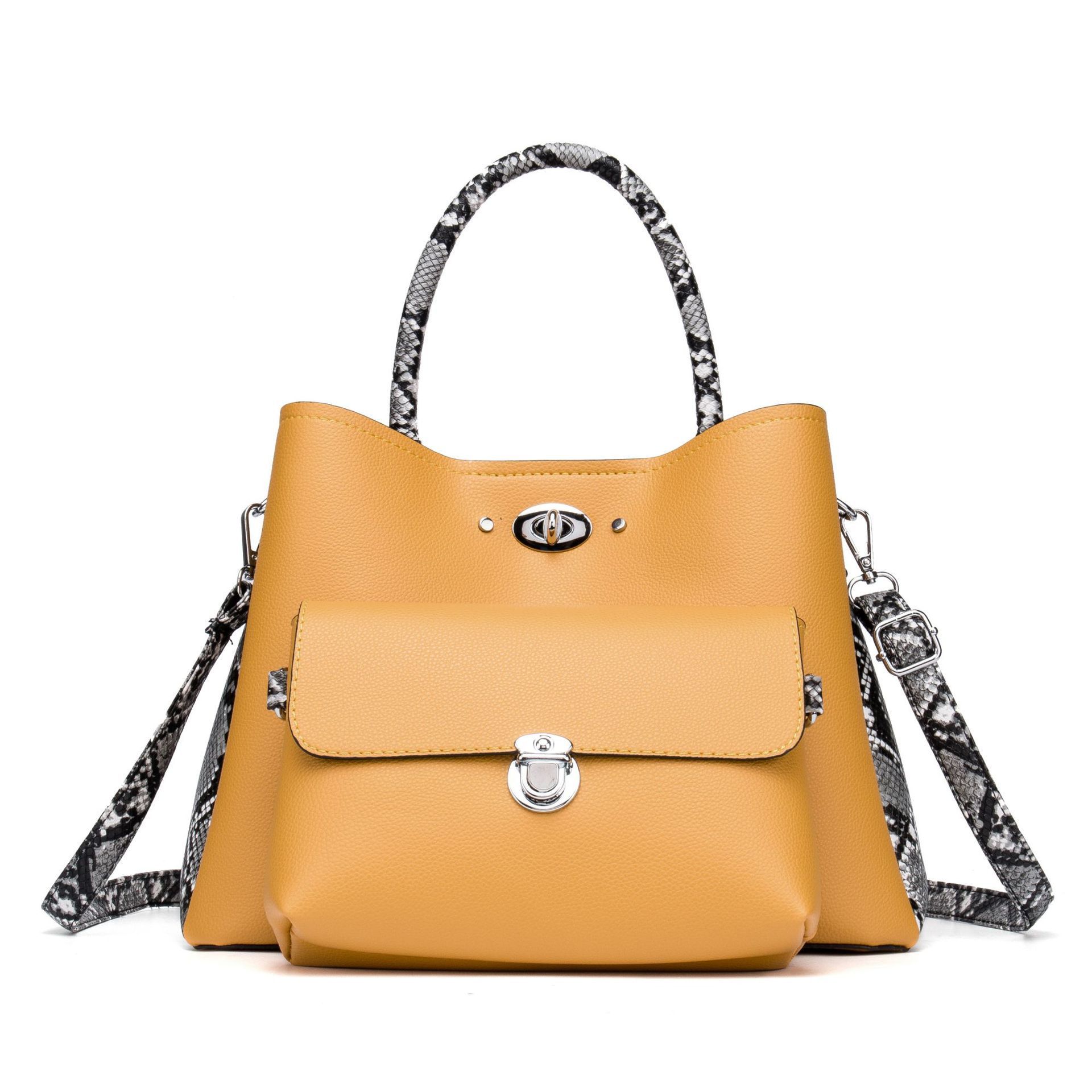 Main Two Pieces Snake Pattern Strap Messenger Bag image