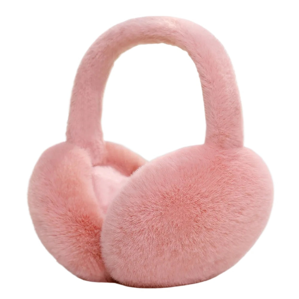Main Soft Plush Ear Warmer Winter Warm Earmuffs Solid Color  Ear Cover image