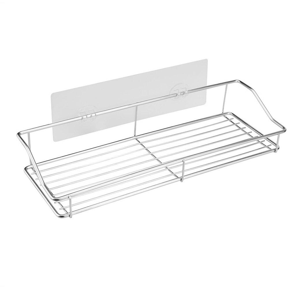 Main Stainless Steel Bathroom Storage Shelf Punch-Free image