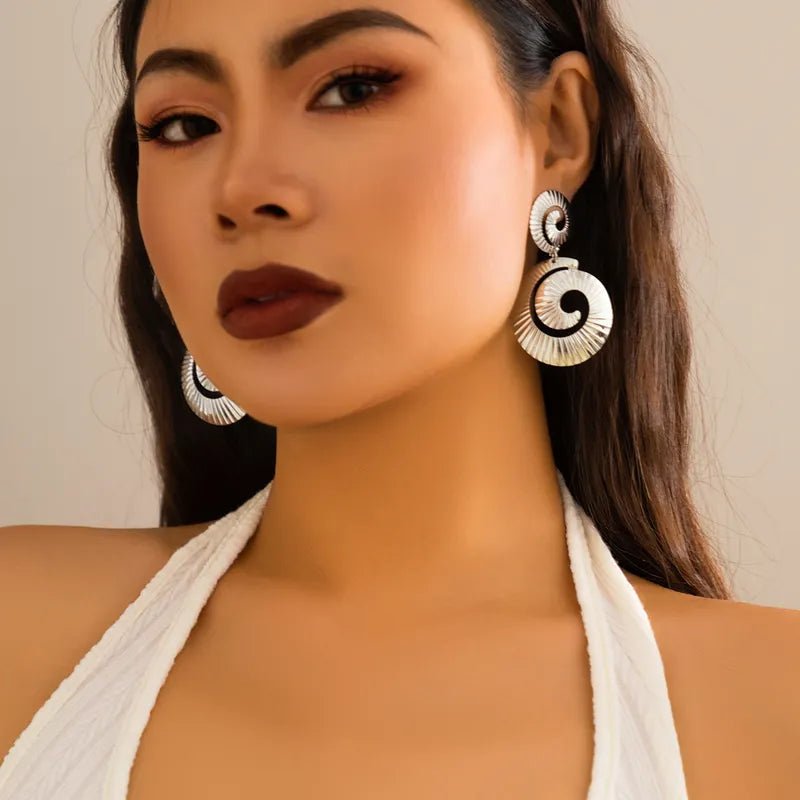 Main Swirly Glam Earrings image