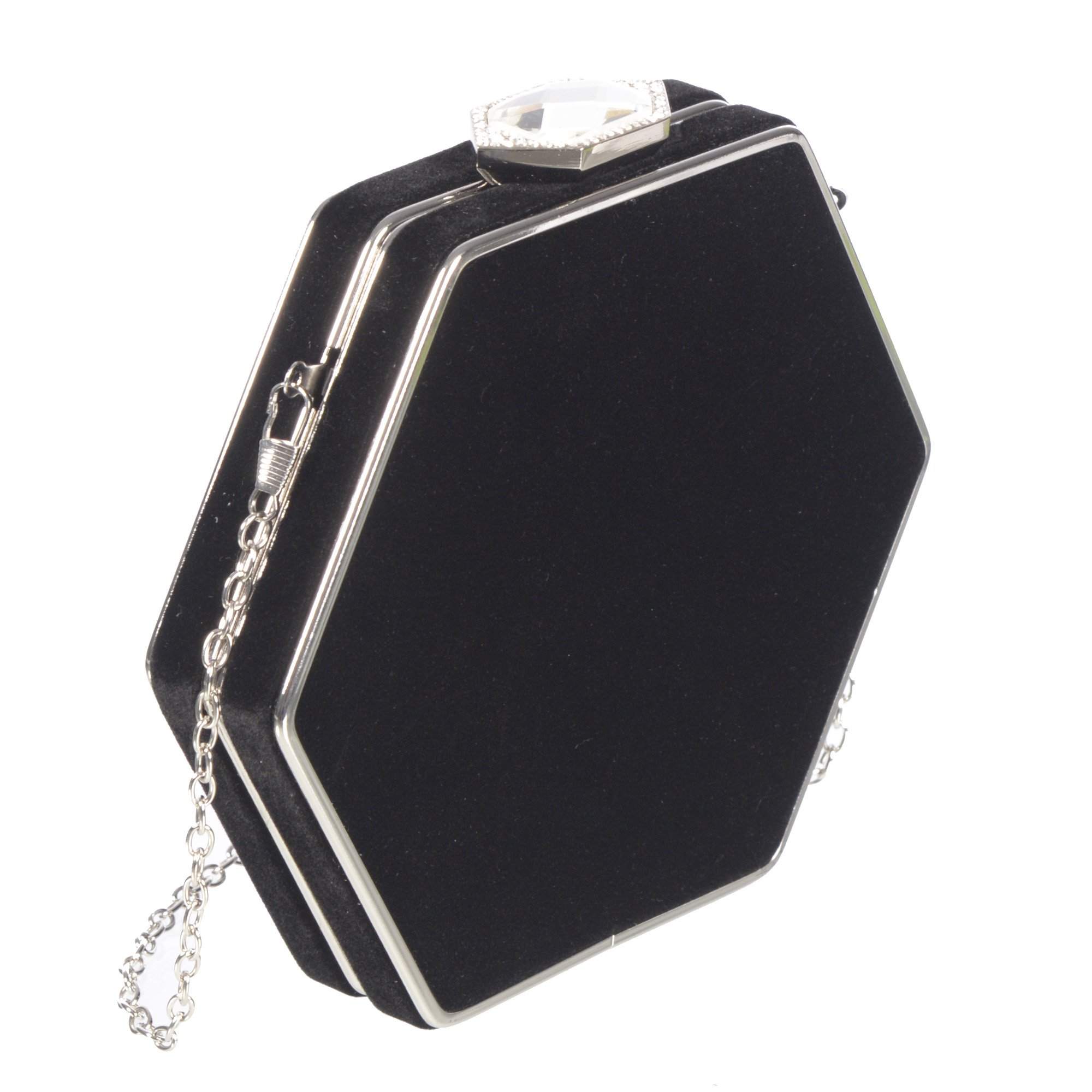 Main Velvet Evening Bag with Jewel Closure image
