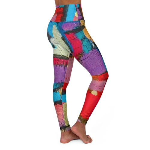 Main High-waist Fitness Legging Yoga Pants - Multicolor Cafe image