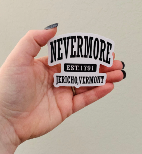Main Nevermore-Wednesday Addams Sticker/Magnet image