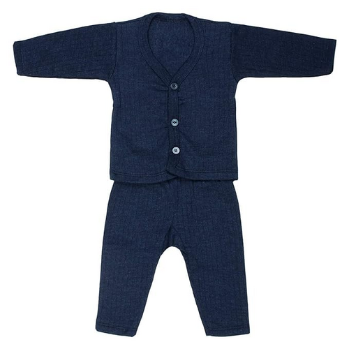 Main Baby Boy & Girl Unisex Body Warmer -Navy Blue image