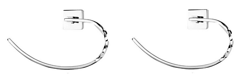 Main Stainless steel  Desinger Towel Ring pack of 2 image