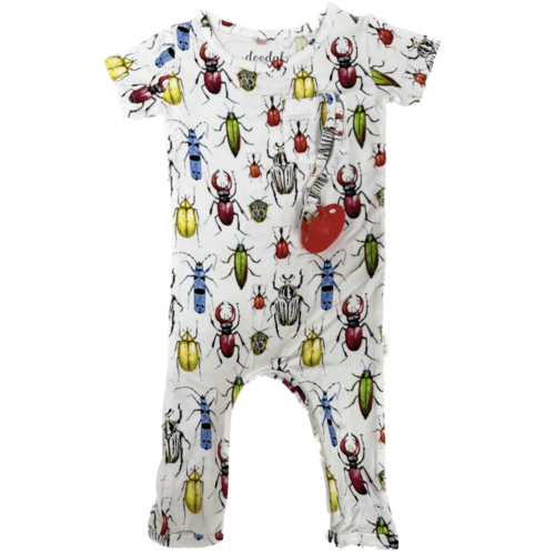 Main You are Bugging Me - Doodalou Bamboo Baby Romper Short Sleeve with image